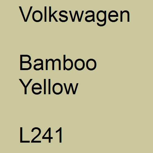 Volkswagen, Bamboo Yellow, L241.